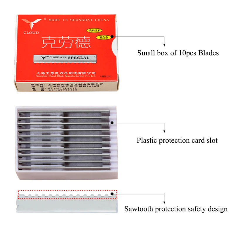 Meisha 50/100 قطعة سلامة الشعر - مراجعة Safety Razor Handle وسعره